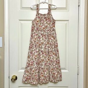 Girls Old Navy Floral Print Tiered Maxi Dress Size 8 Medium